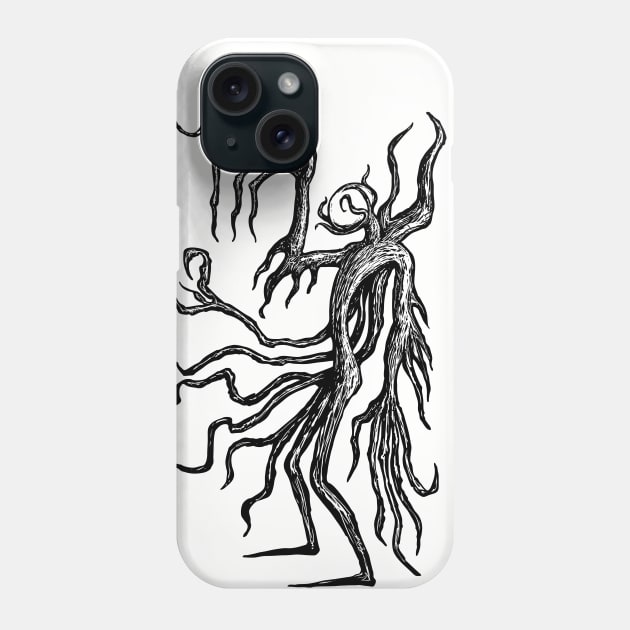 Tatterdemalion Lich (black line) Phone Case by JHillos