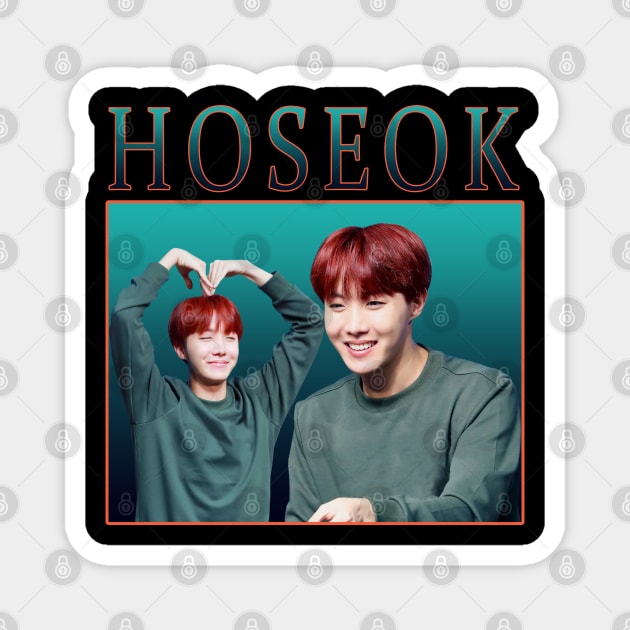 BTS - Hoseok Jhope retro vintage 90sstyle Magnet by chidees