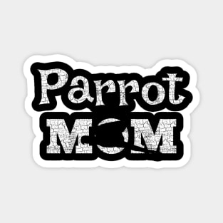 Parrot Mom Macaw Distressed Magnet