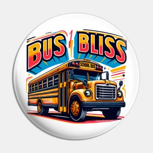 School Bus, Bus Bliss Pin