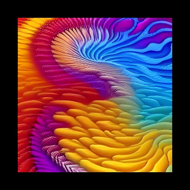 Feathered Flow Abstract Design by ArtistsQuest