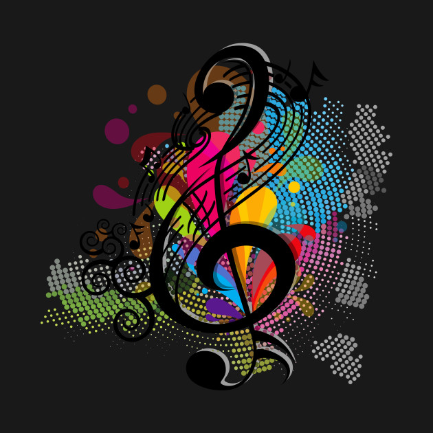 Disover Music Makes Life Colorful - Music Is Life - T-Shirt