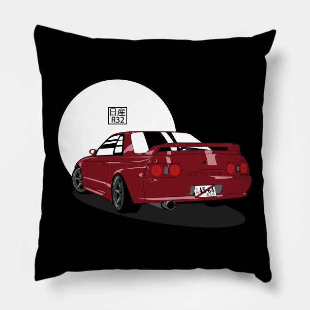 Nissan Skyline R32 GT-R Pillow by Cero