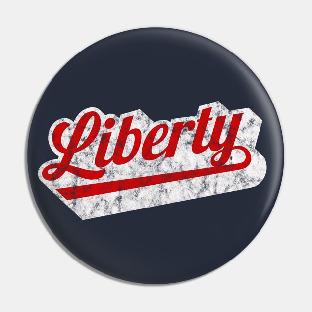 Show Your Support for LIberty with this vintage design Pin by MalmoDesigns