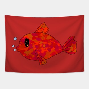 Red Fish Tapestry