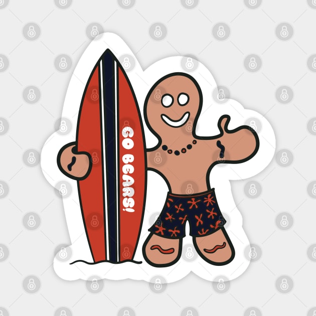 Surfs Up for the Chicago Bears! Magnet by Rad Love