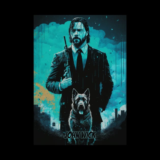 John Wick illustration by Durro