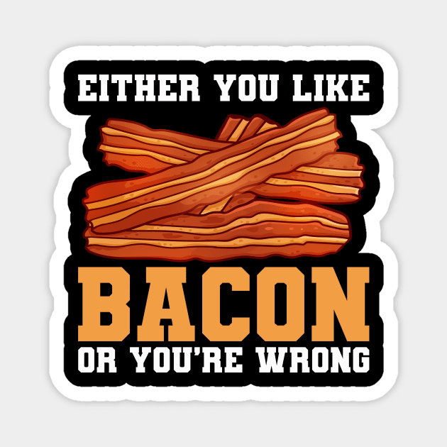 Bacon Food Bacon Strips Foodie Magnet by CreativeGiftShop