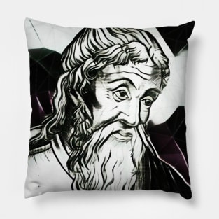 Strabo Black And White Portrait | Strabo Artwork 3 Pillow