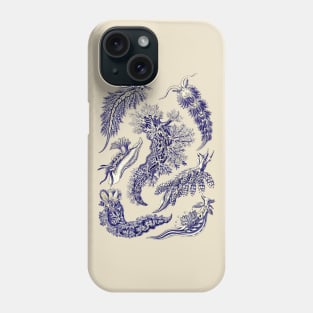 Ernst  Haeckel Nudibranchia Sea Slug Yellow Blue Phone Case