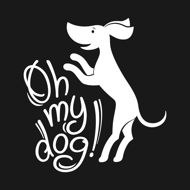 Oh my dog! (in white) by goldengallery