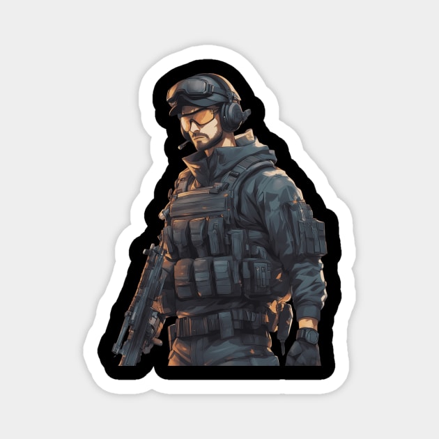 Anti Terrorist Squad Magnet by animegirlnft