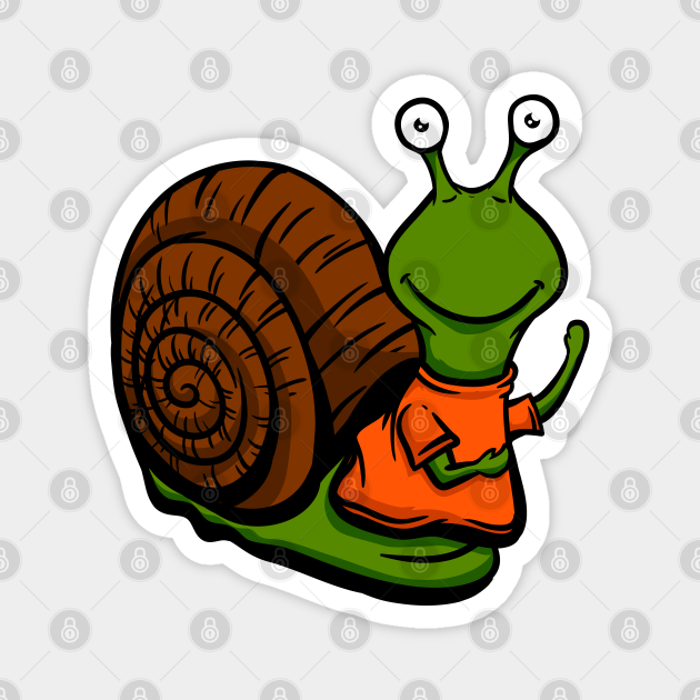 Cute Anthropomorphic Human-like Cartoon Character Snail in Clothes ...