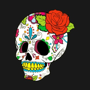 skull decorated by hand for the day of the dead T-Shirt