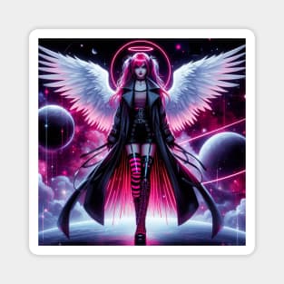 Goth Angel Girl Magnet