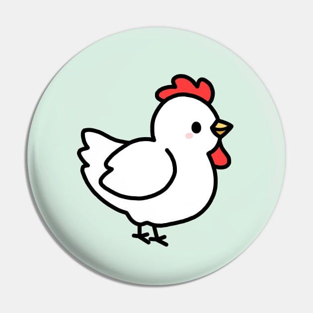 Chicken Pin by littlemandyart