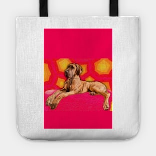 Sixties Great Dane Artwork Tote