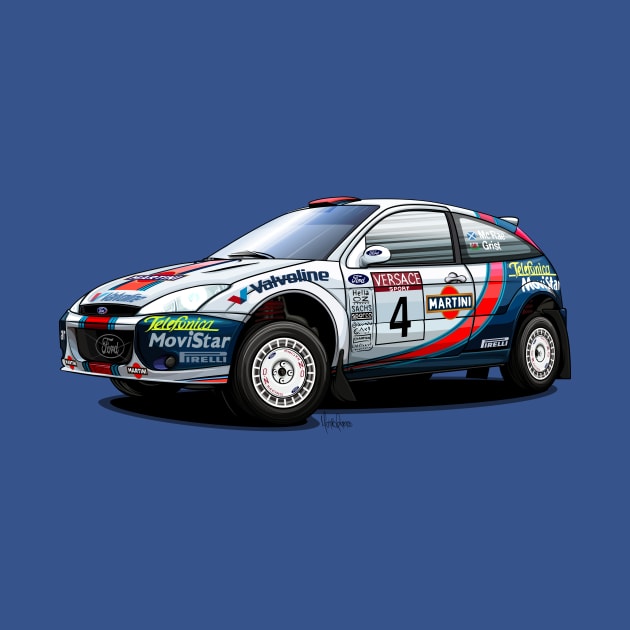 Ford Focus WRC Martini by Mario Ramos Rally Art