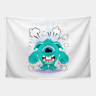 Cool Angry Monster Tapestry