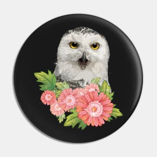 Snowy owl Pin