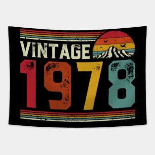 Vintage 1978 Birthday Gift Retro Style Tapestry