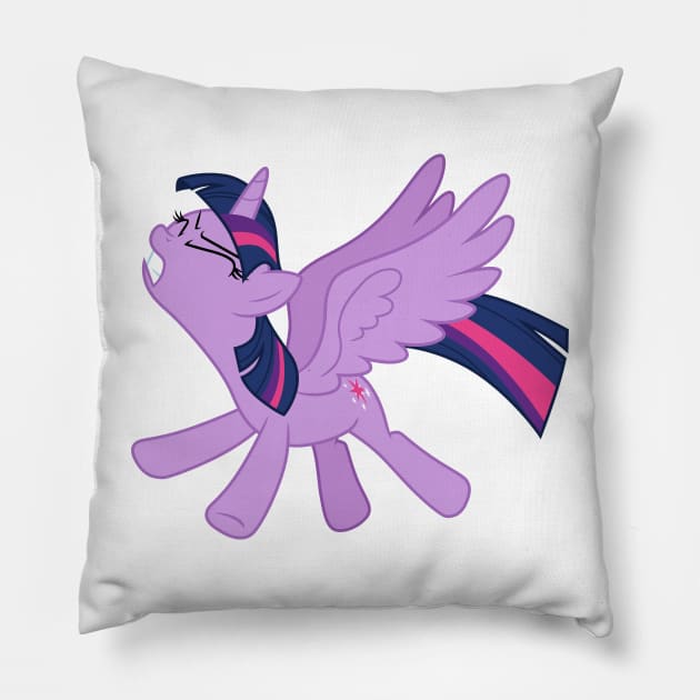 Angry Twilight Sparkle 3 Pillow by CloudyGlow