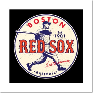 Boston Red Sox MLB Poster Set of Six Vintage Baseball Jerseys - Williams,  Rice, Clemens Yastrzemski, Martinez, Evans - 8x10 Semi-Gloss Poster Prints
