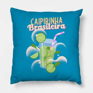 Caipirinha Brazil Brasil Brazilian Mixed Drinks Bartender Pillow