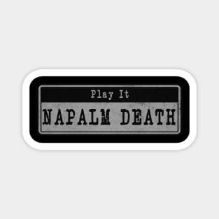 Napalm Death // Vintage Fanart Magnet