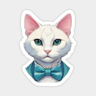 Fancy Cat with Bowtie no.4 Magnet