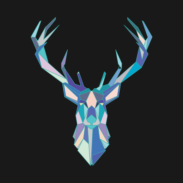 Geometric Polygonal Deer by Eugenex