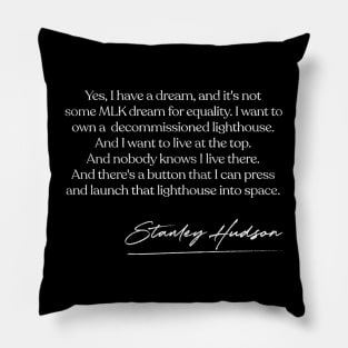 Stanley Hudson Lighthouse Quote Pillow