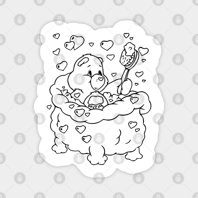 care bear bathe Magnet by SDWTSpodcast