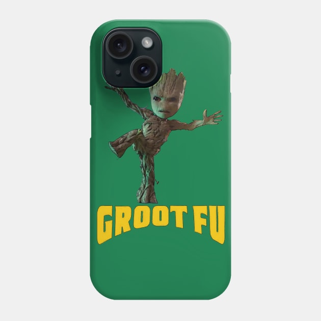 Groot Fu Phone Case by DistractedGeek