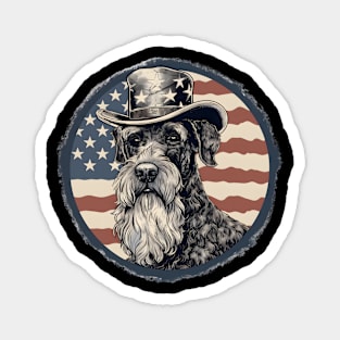 Patriotic Kerry Blue Terrier Magnet