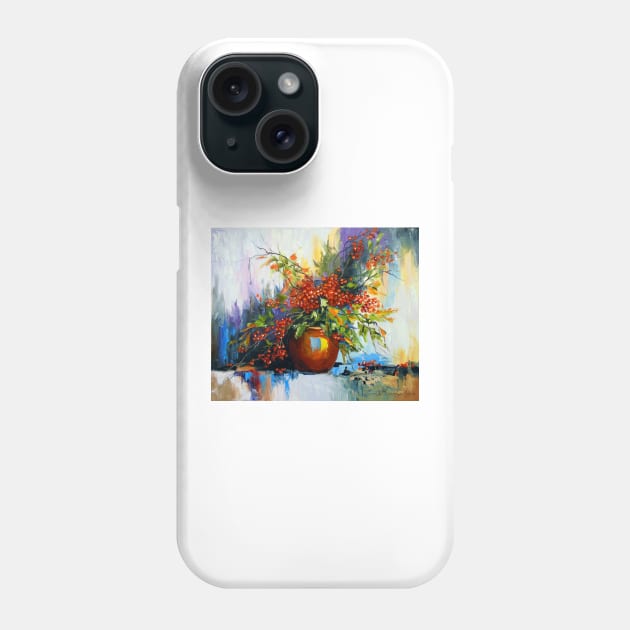 A bouquet of viburnum Phone Case by OLHADARCHUKART