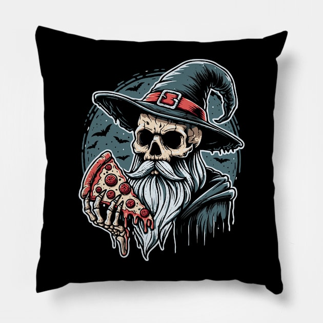 Pizza Wizard - King Gizzard Pillow by Trendsdk