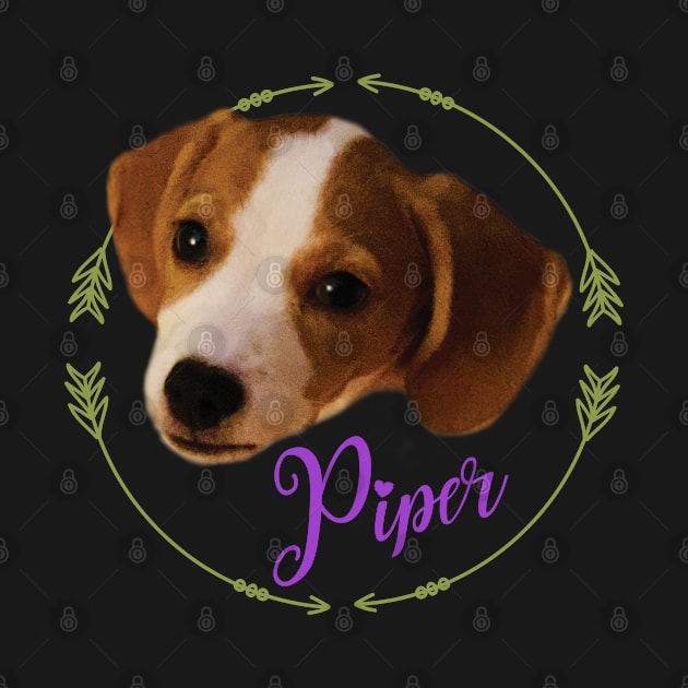 Piper - Personalized Pet Photo with Name - Your Pet's by Design By Leo