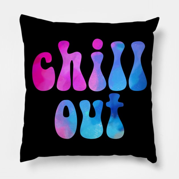 Colorful Chill Out Pillow by lolosenese