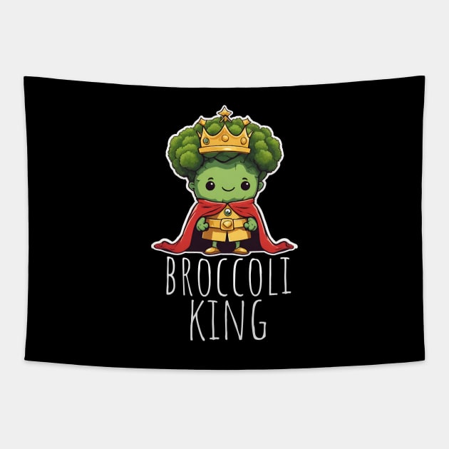Broccoli King Cute Tapestry by DesignArchitect