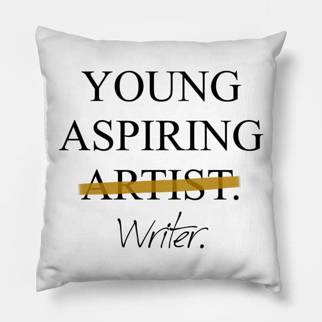 Young Aspiring Writer Pillow by Pixhunter