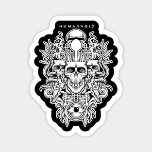 Trinity Necromancer Skull Magnet