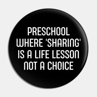 Preschool Where 'sharing' is a life lesson, not a choice Pin