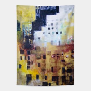 Urban landscape with Torre Velasca Tapestry