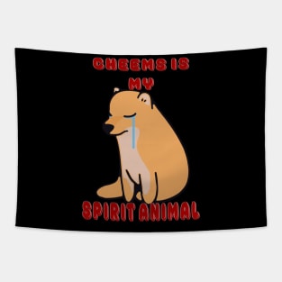 CHEEMS KAWAII SPIRIT ANIMAL CRY'N Tapestry