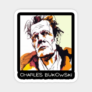 Charles Bukowski T Shirt Design Magnet