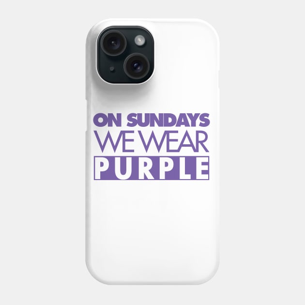 Sunday Purple Phone Case by mjheubach