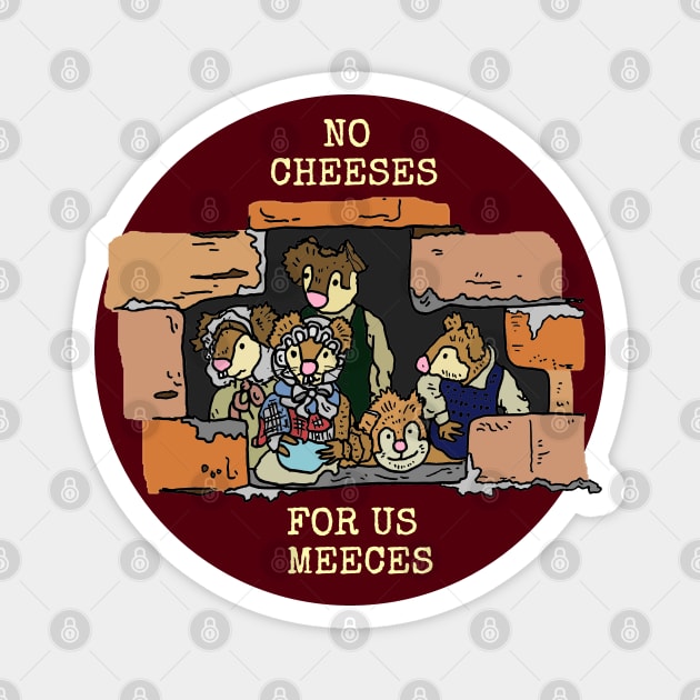 Muppet Christmas Carol - Meeces Magnet by JennyGreneIllustration