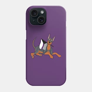 Pride Doggos: Demisexual Doberman Pinscher Phone Case