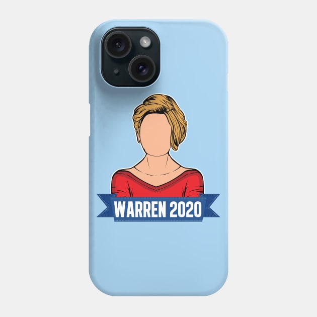 Elizabeth Warren 2020 Election Art Phone Case by epiclovedesigns